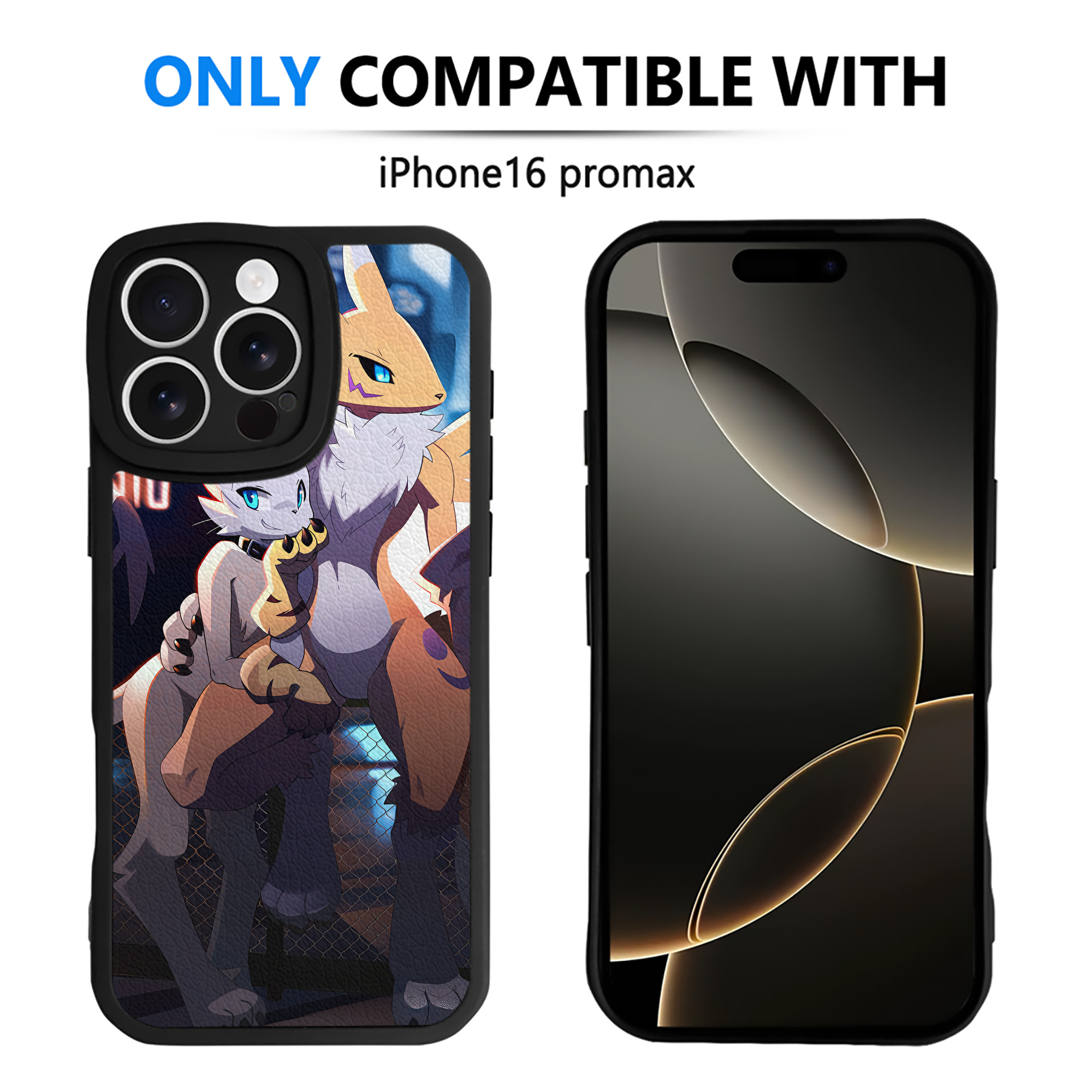 （画像用） Digimon デジタルモンスター/デジモン 【iPhone 16シリーズ対応】シリコンスマホケース（レザー調） 材質：シリコン